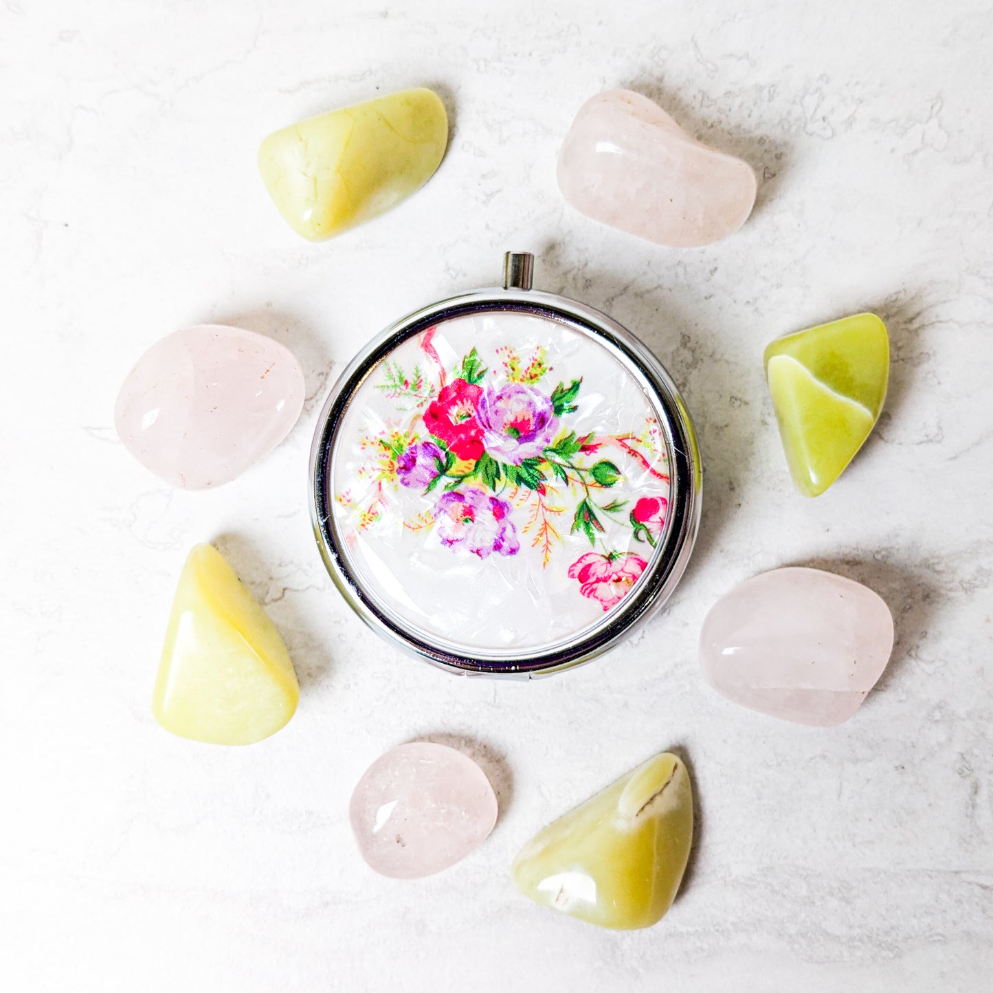 Vintage Flower Pill Box