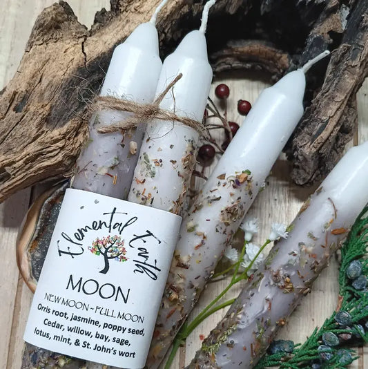 Moon Herbal Intention Candles 6 Inch