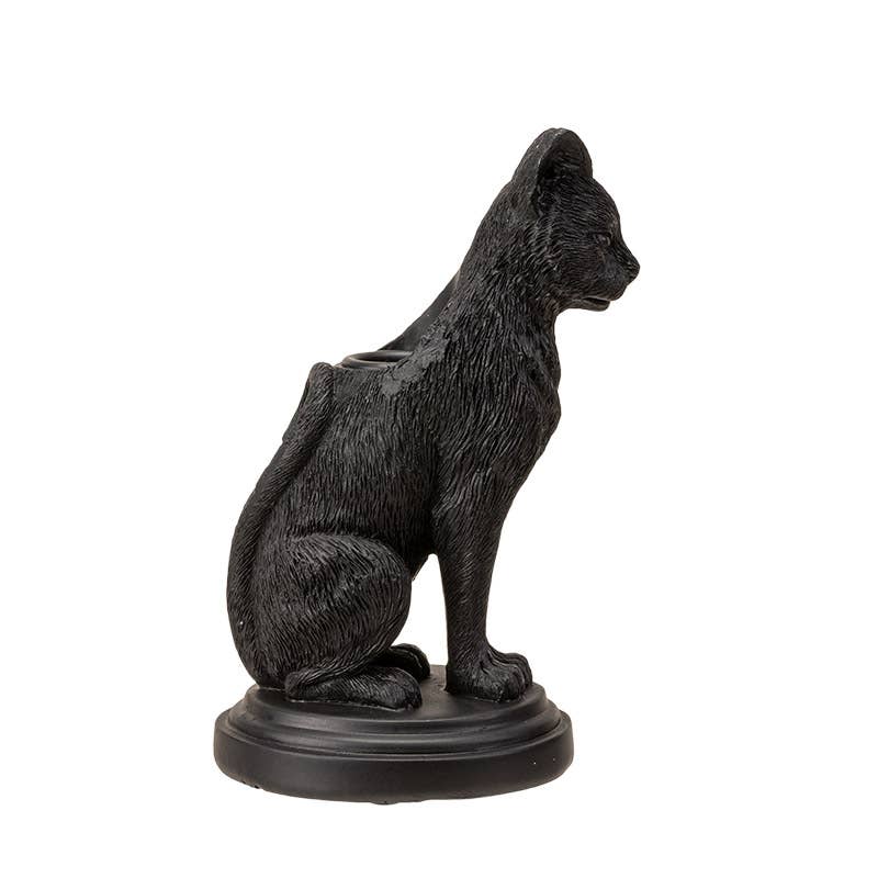 Faust's Familiear Haunted Mansion Cat Candle Holder