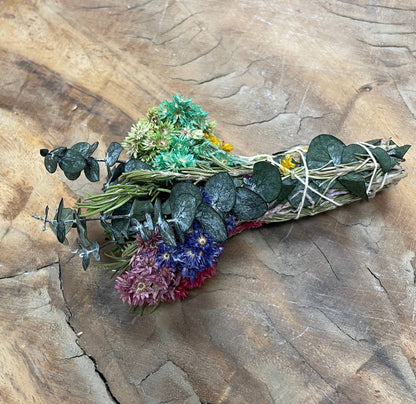 5" Colorful Floral Burn Wand