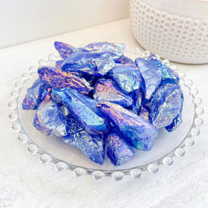 Deep Blue Aura Quartz