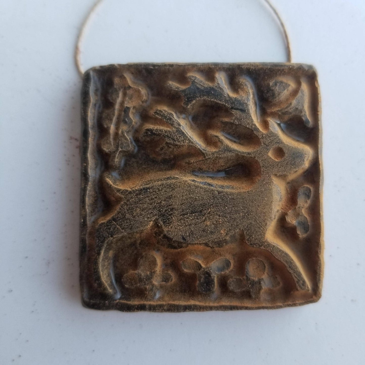 Stag Hare & Hound Beeswax Ornaments Set | Natural or Cinnamon