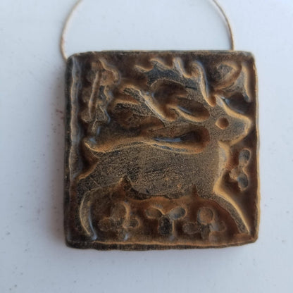 Stag Hare & Hound Beeswax Ornaments Set | Natural or Cinnamon