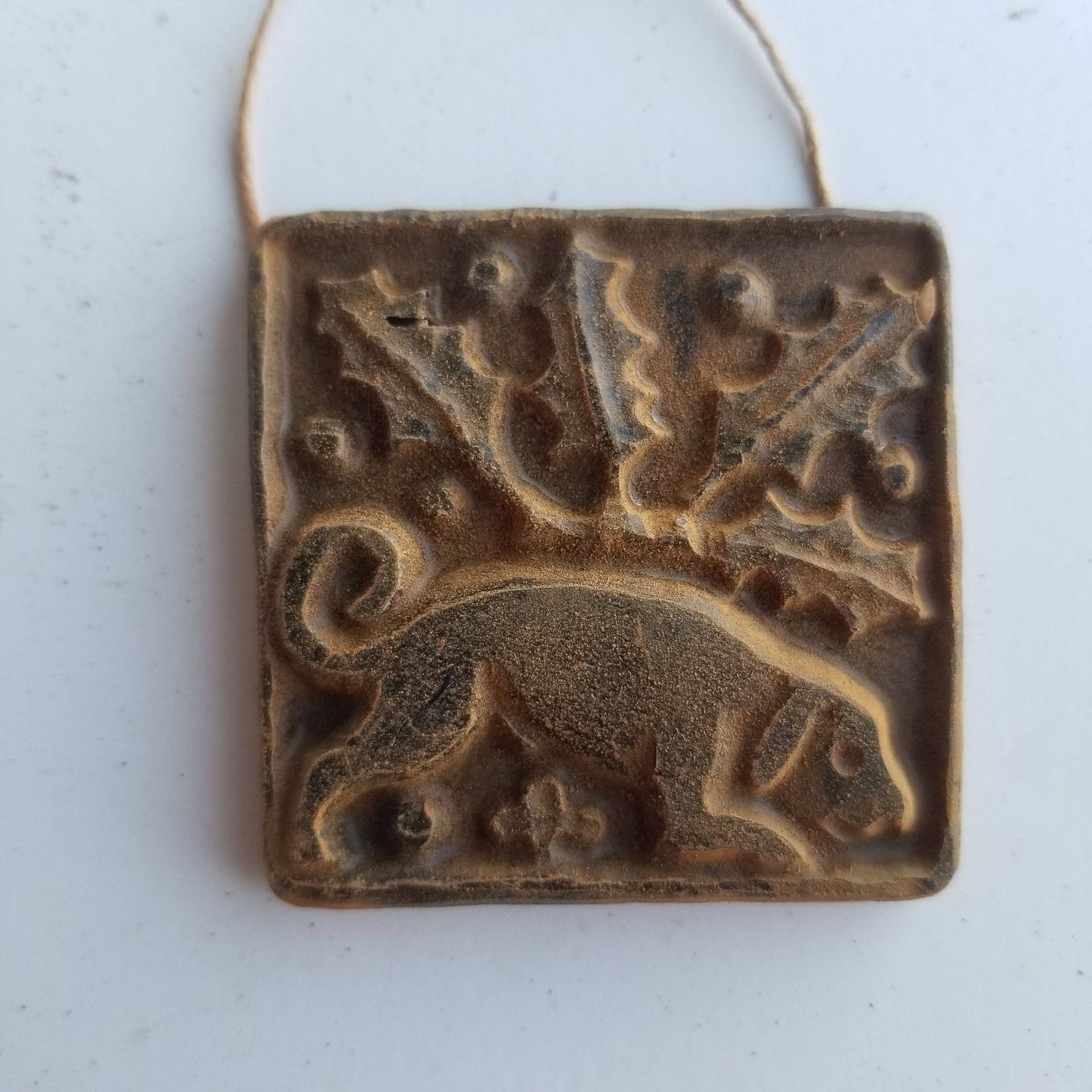 Stag Hare & Hound Beeswax Ornaments Set | Natural or Cinnamon