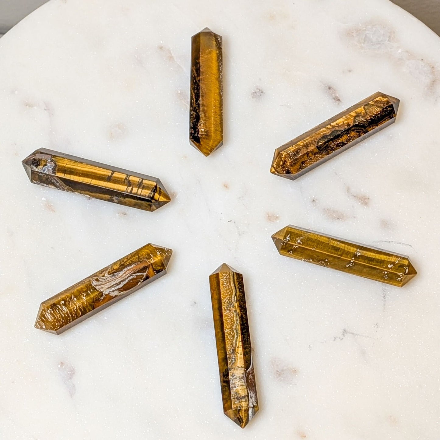 Double Pointed Tigers Eye Crystal