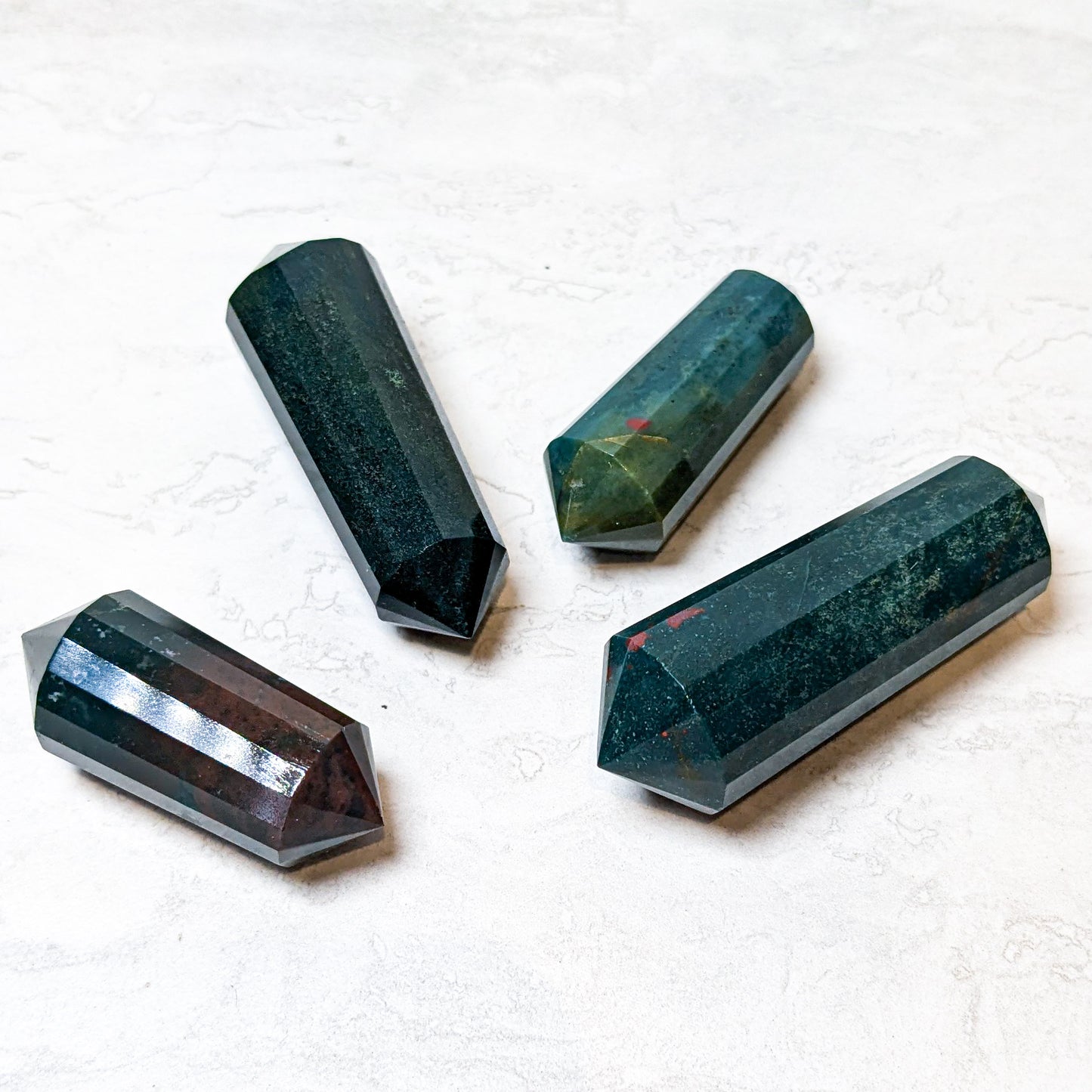 Bloodstone Double-Terminated Point 2"