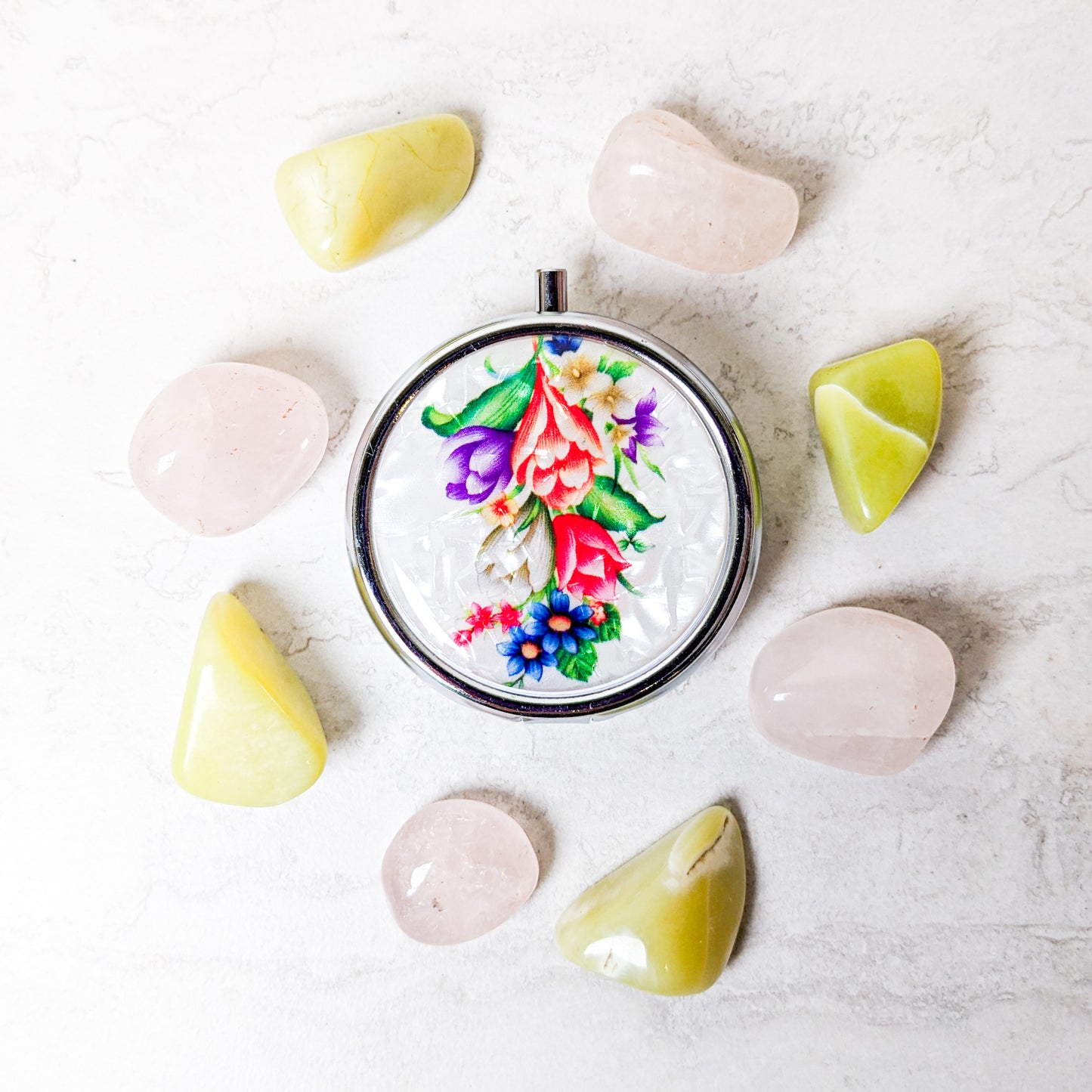 Vintage Flower Pill Box