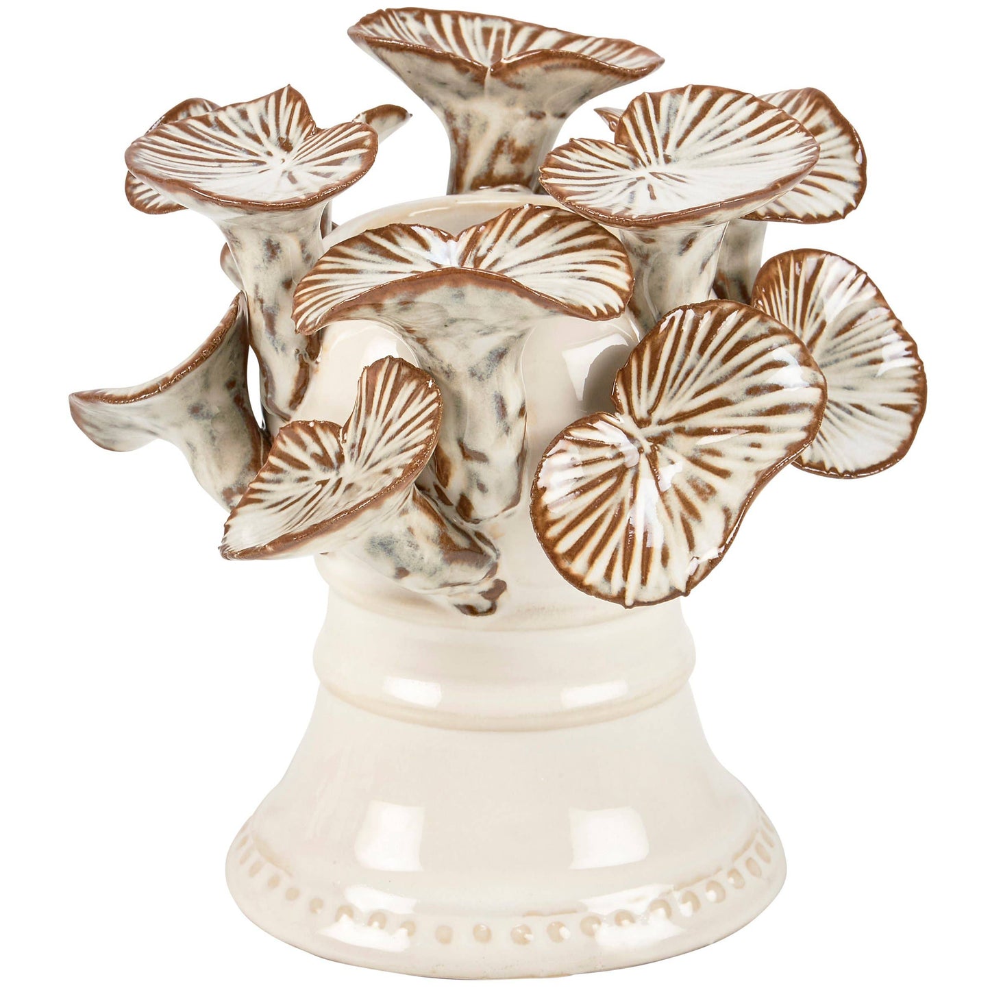 Trumpet Mushroom Tealight Holder – Woodland Ceramic Art