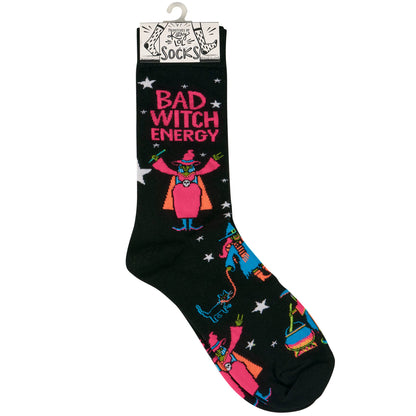 Bad Witch Energy Socks – Witchy Bold Everyday Comfort