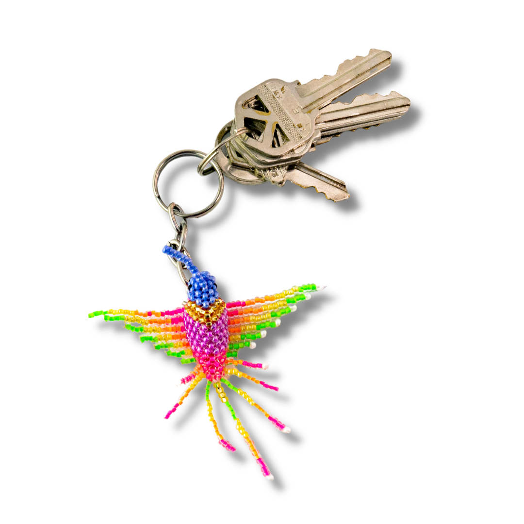 Baby Hummingbird Seed Bead Key Chain | Guatemala