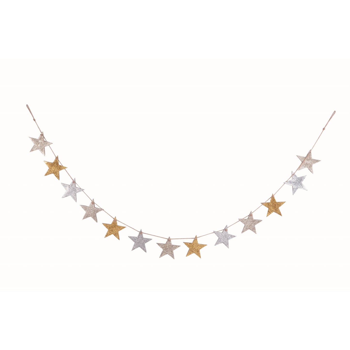 Glitter Star Garland 4ft