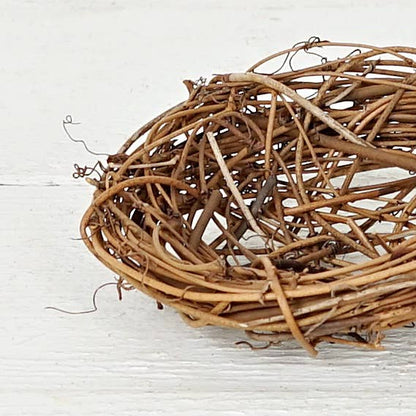 Natural Twiggy Bird Nest | Rustic Woodland Home Décor 4.5"