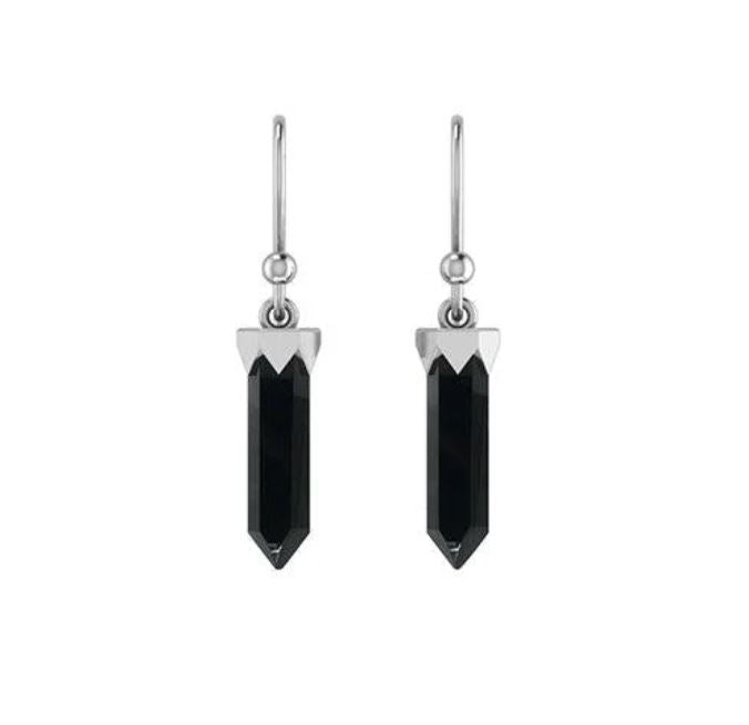 Natural Stone & Sterling Silver Dangle Earrings | Various Stones