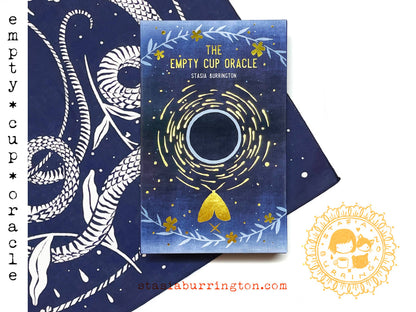 The Empty Cup Oracle illustrated oracle cards by Stasia Burrington, fourth view, at Ordinary Magic in Savannah, GA.