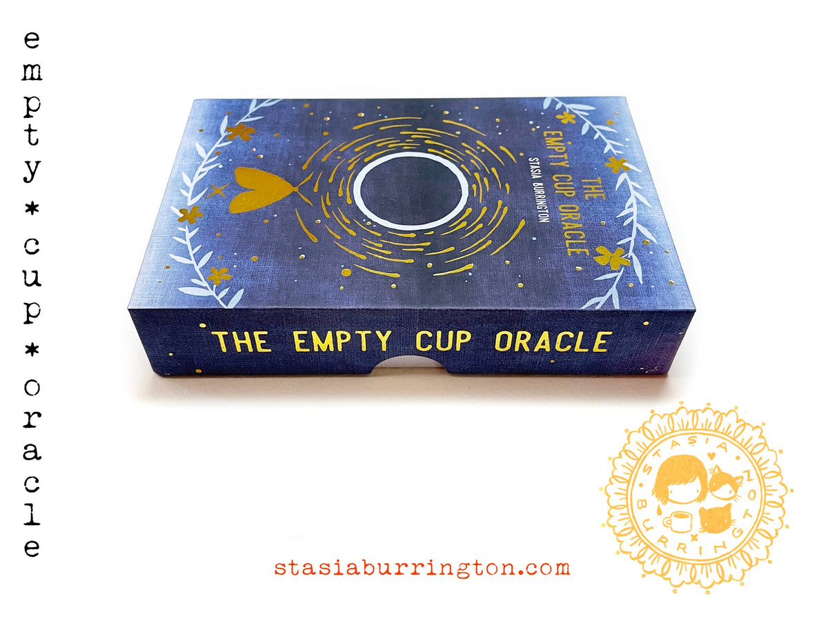 The Empty Cup Oracle illustrated oracle cards by Stasia Burrington, third view, at Ordinary Magic in Savannah, GA.