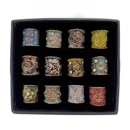 Vintage Copper Patina Rings