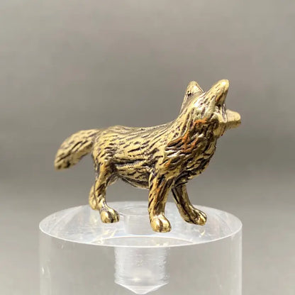 Brass Fox Standing