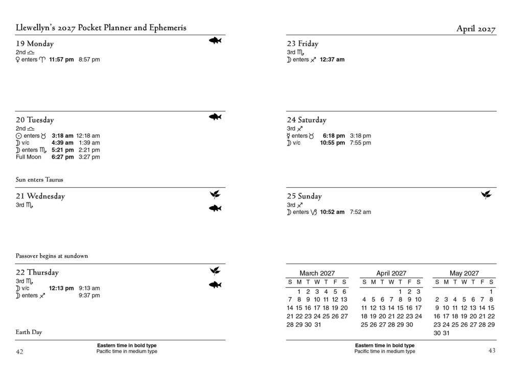 2027 Astrological Pocket Planner