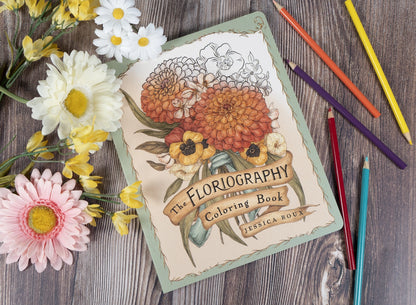 The Floriography Coloring Book By Jessica Roux