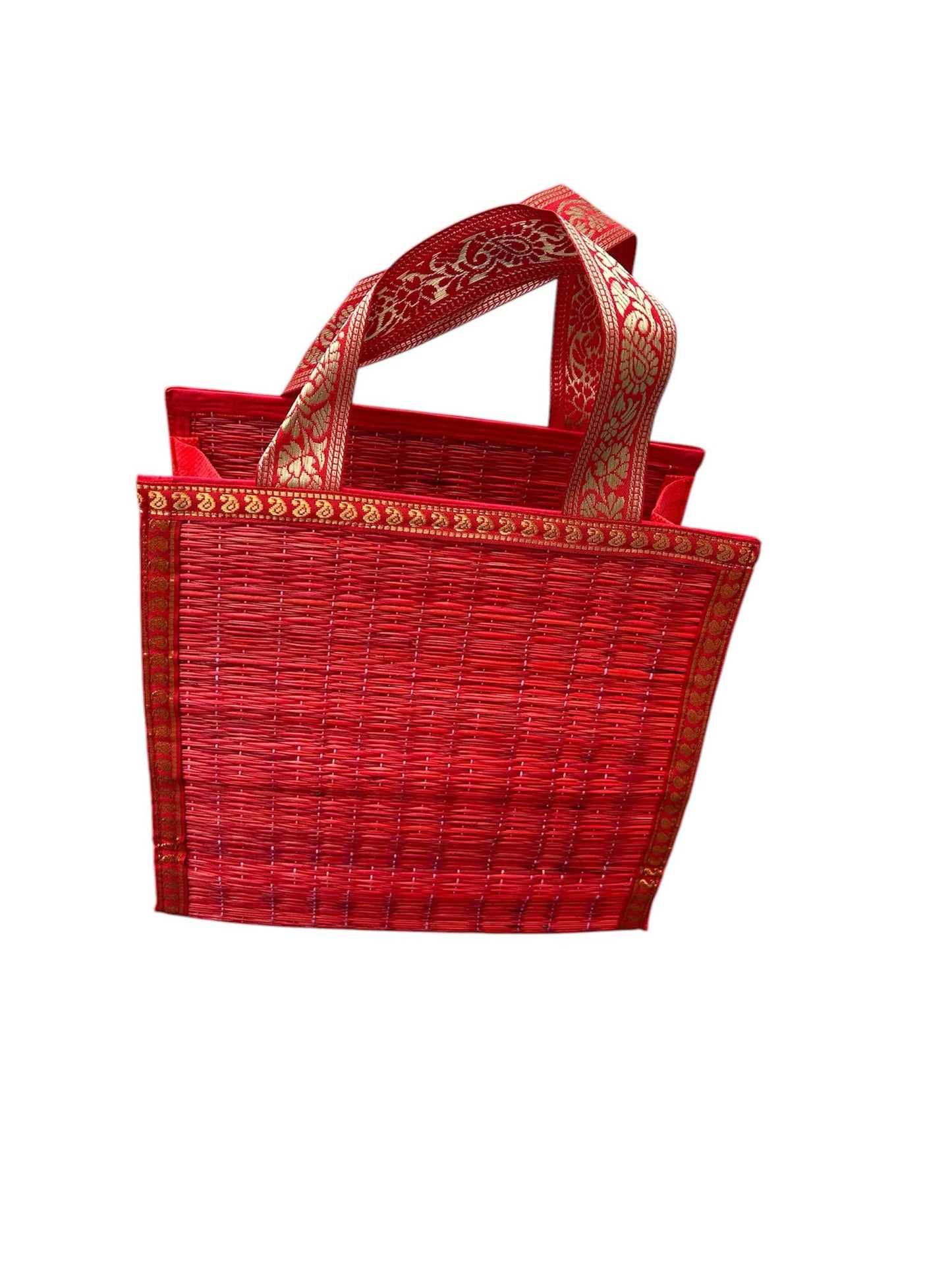 Korai Grass Reusable Bag Gift Bag | Handmade Eco-Friendly Tote from India