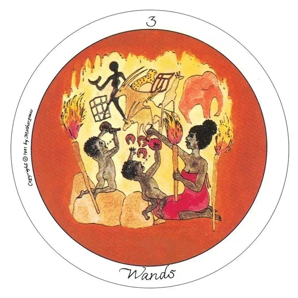 Mini Motherpeace Round Tarot Deck