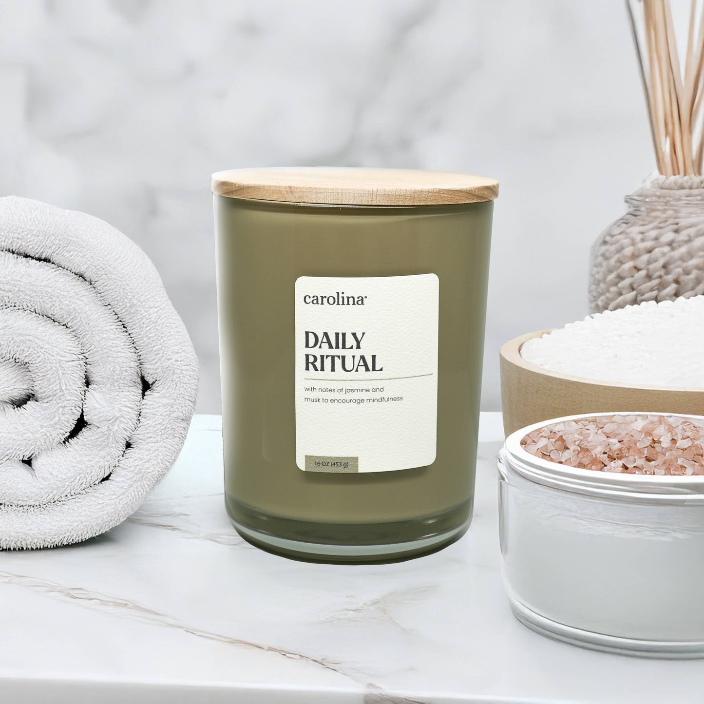 Daily Ritual Candle – Peony, Jasmine & Oud Calm