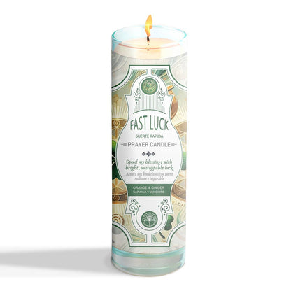 Fast Luck Prayer Candle 8" (9.5 oz)