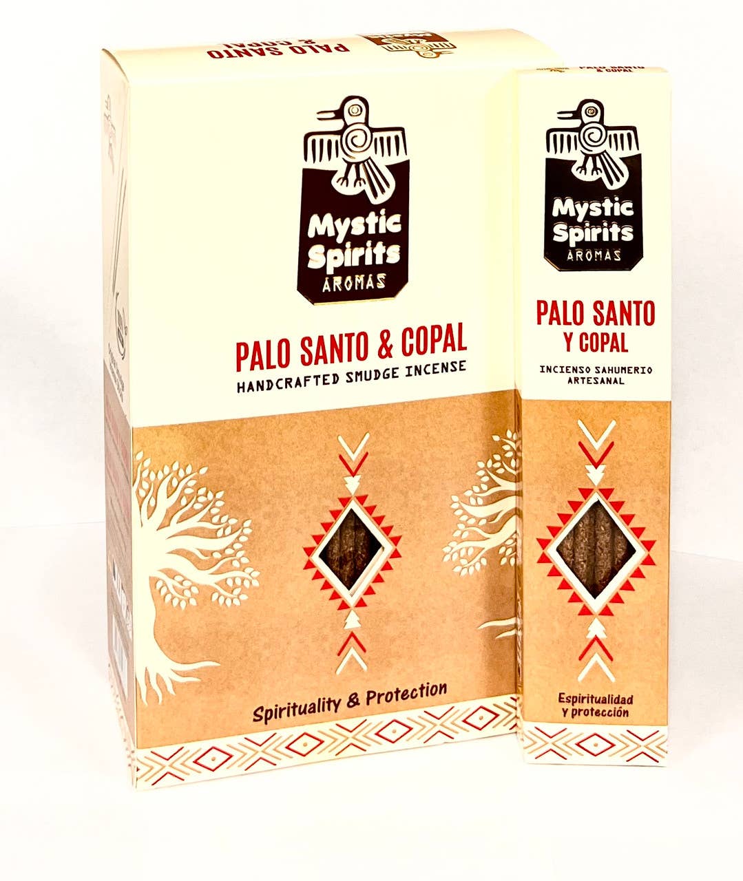 Mystic Spirits palo santo and copal incense sticks in retail pack, at Ordinary Magic in Savannah, GA.