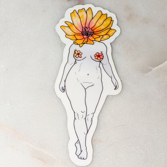Flower Head Sticker