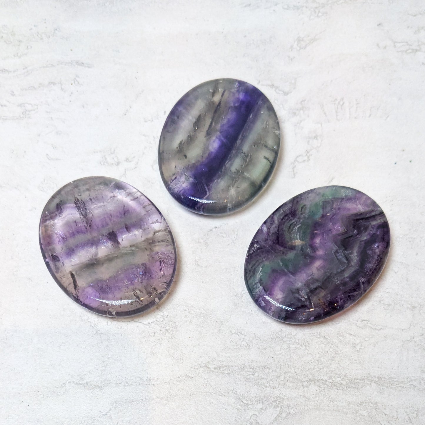 Fluorite Worry Stones