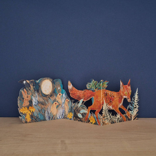 Fox, Unfolding Cutout Card | Art Angels
