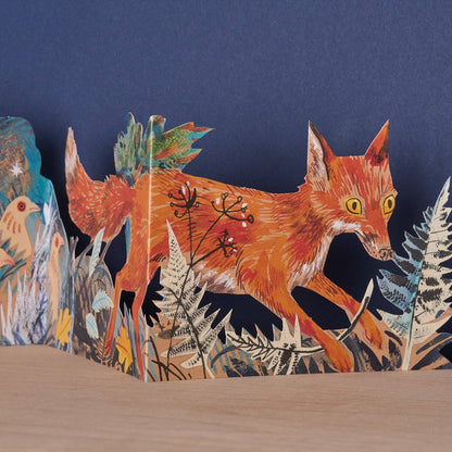 Fox, Unfolding Cutout Card | Art Angels