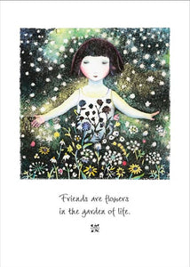 Friends are Flowers Greeting Card