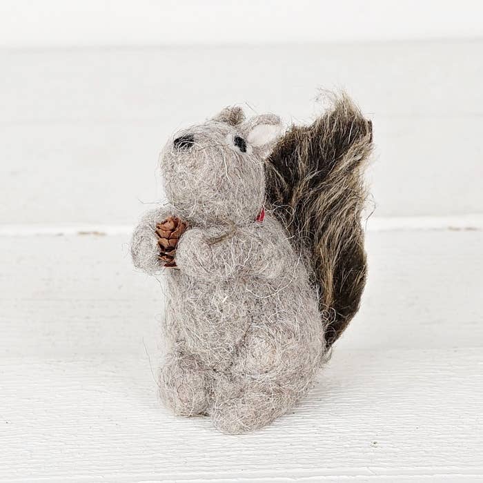 Wooly Squirrel Ornament – 4.5"