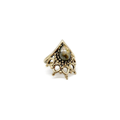 Gold Ornate with Labradorite