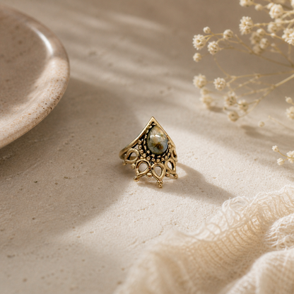 Gold Ornate with Labradorite
