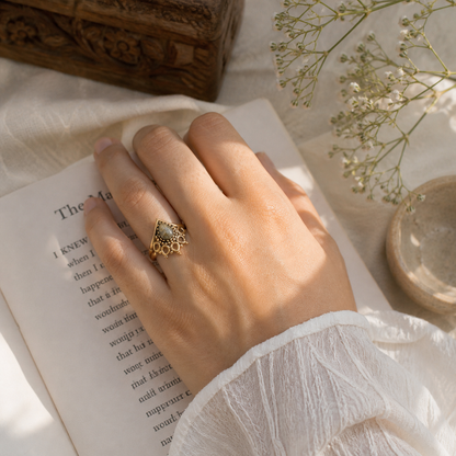 Gold Ornate with Labradorite