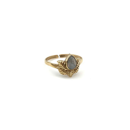 Gold with Labradorite