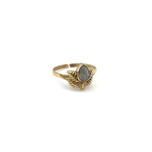 Gold with Labradorite