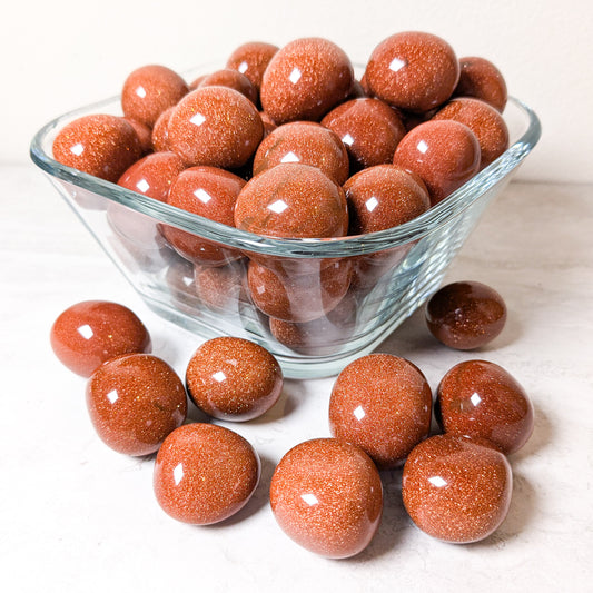 Red Goldstone Tumbles | 1.5"