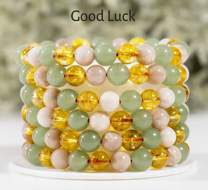 Crystal Healing Bracelets | Anxiety | Abundance | Joy | Fertility & More