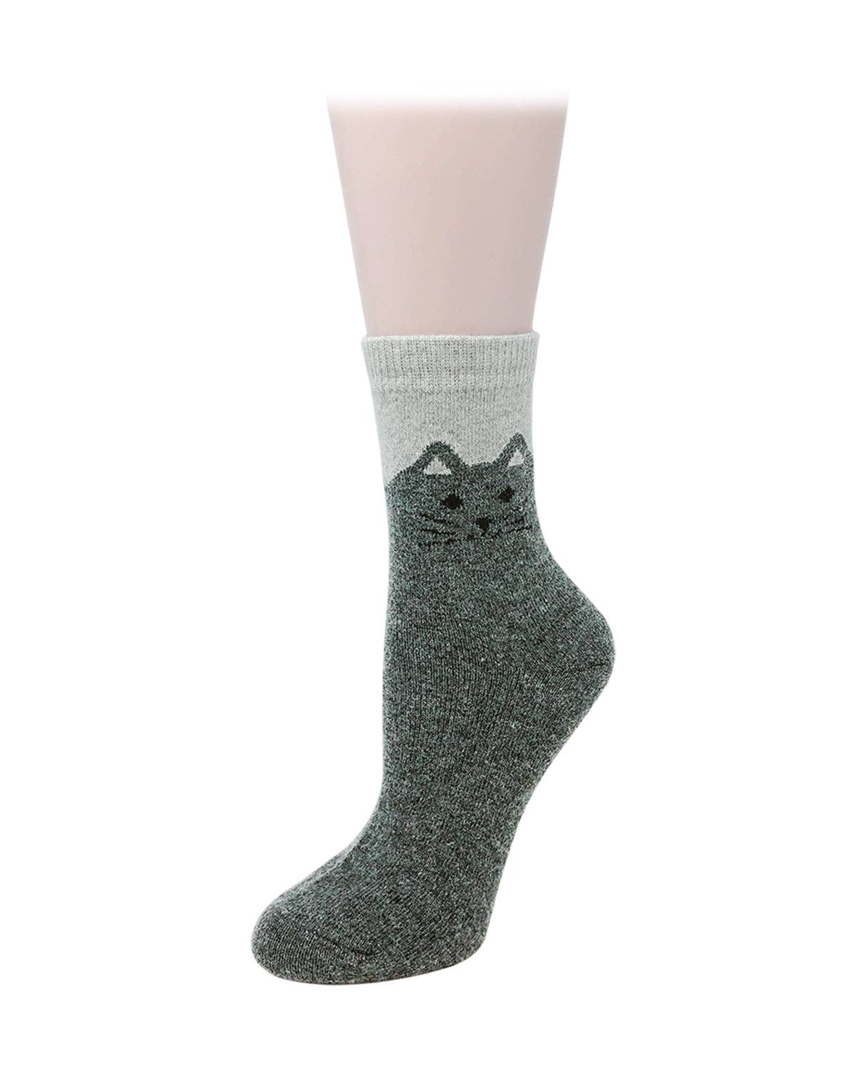 Cat Print Wool Socks