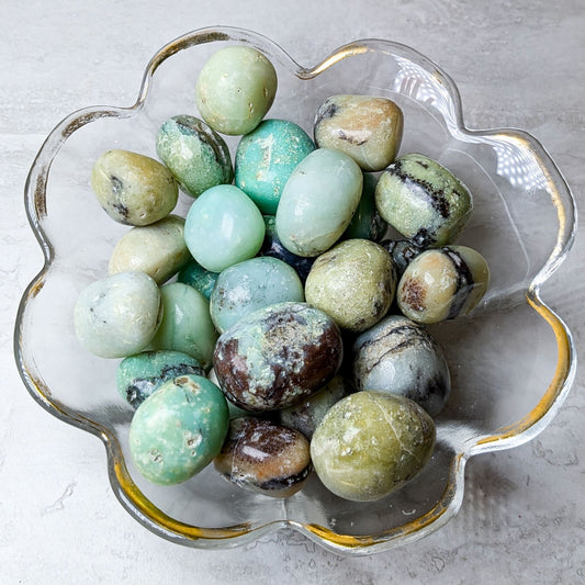 Green Chrysoprase Tumbles