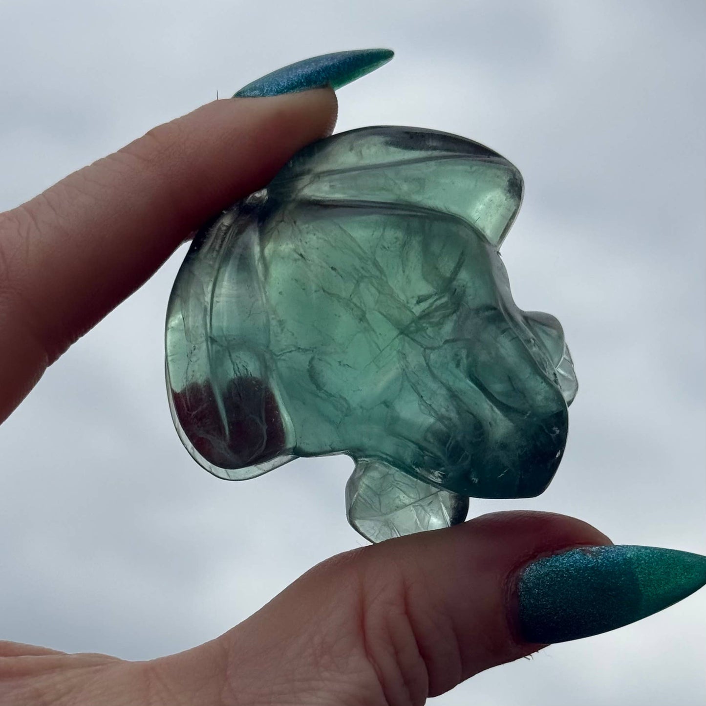 Green Fluorite Frog