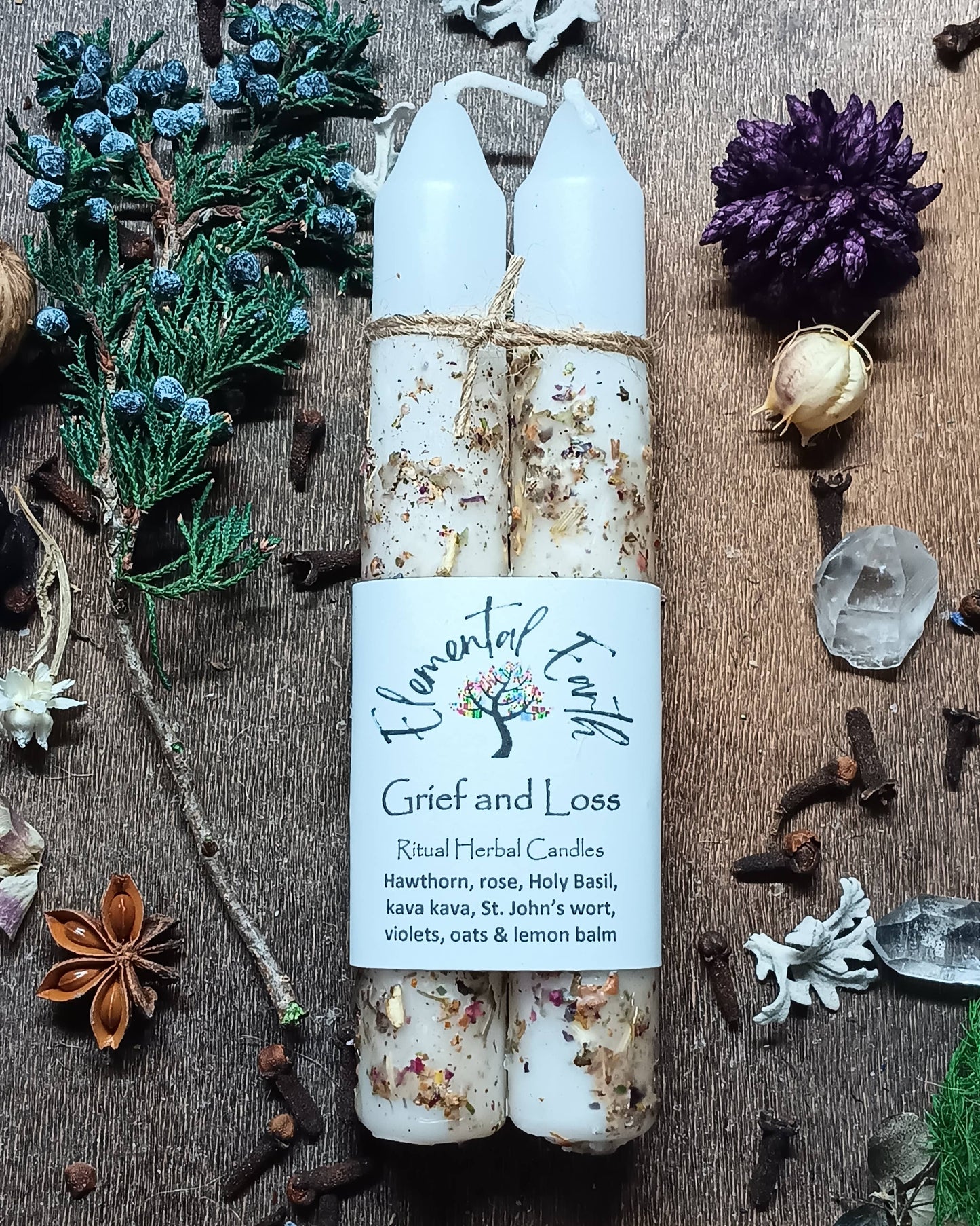 Grief and Loss Herbal 6" Ritual Candles
