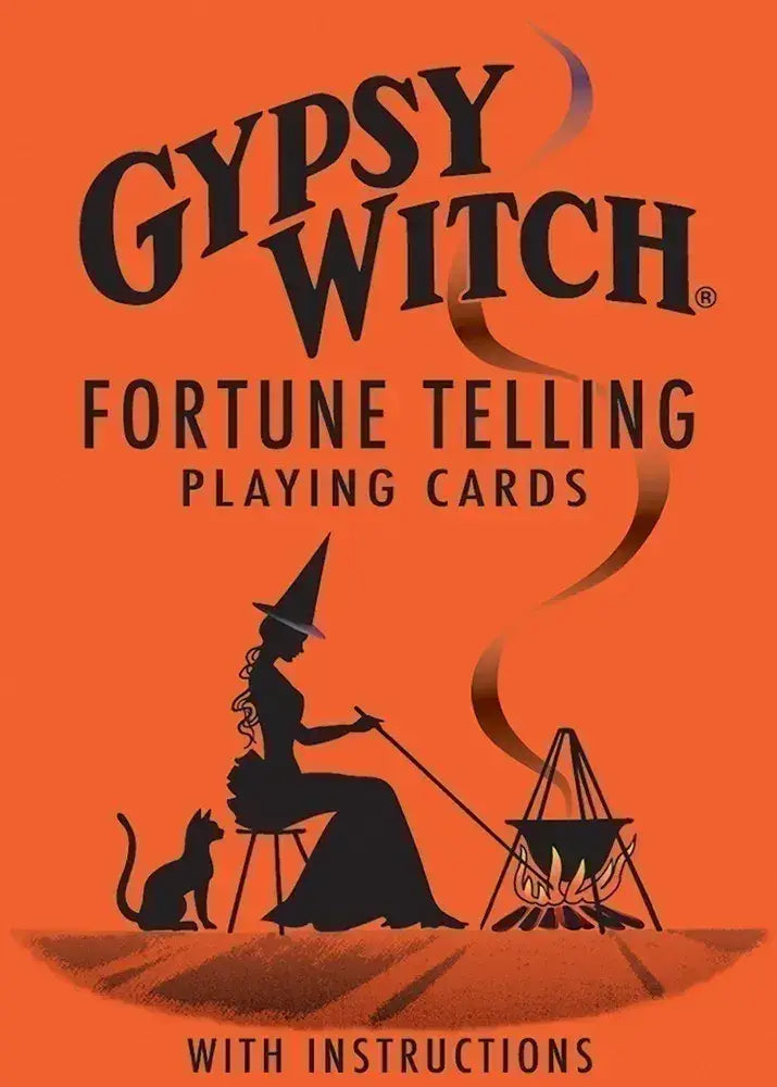 The Gypsy Witch fortune telling card deck in its box.