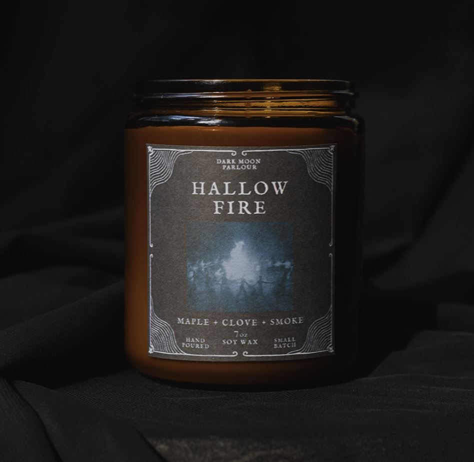 Hallow Fire Soy Candle | Maple, Clove, and Embers  