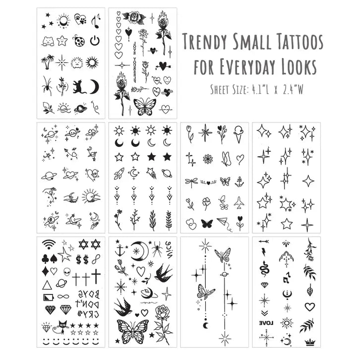 Hand/Finger Temporary Tattoos