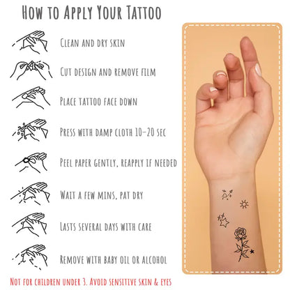 Hand/Finger Temporary Tattoos