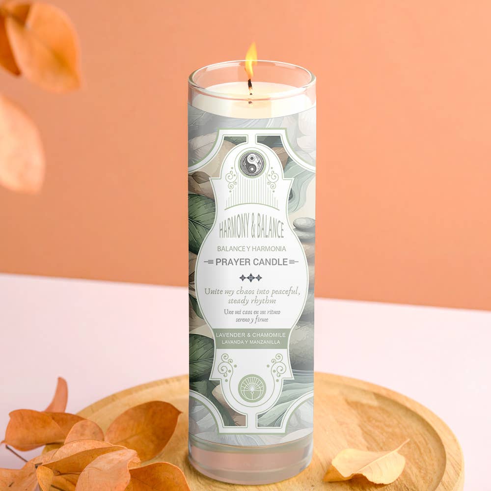 Harmony And Balance Prayer Candle 8" (9.5 oz)
